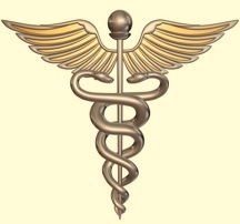Caduceus: Staff of Hermes - Originally used by merchants. Often used today as a symbol of Medicine.