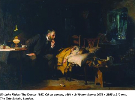 Sir Luke Fildes' painting The Doctor (1887, The Tate Britain, London)